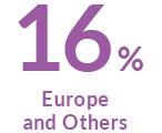 16% Europe and Others